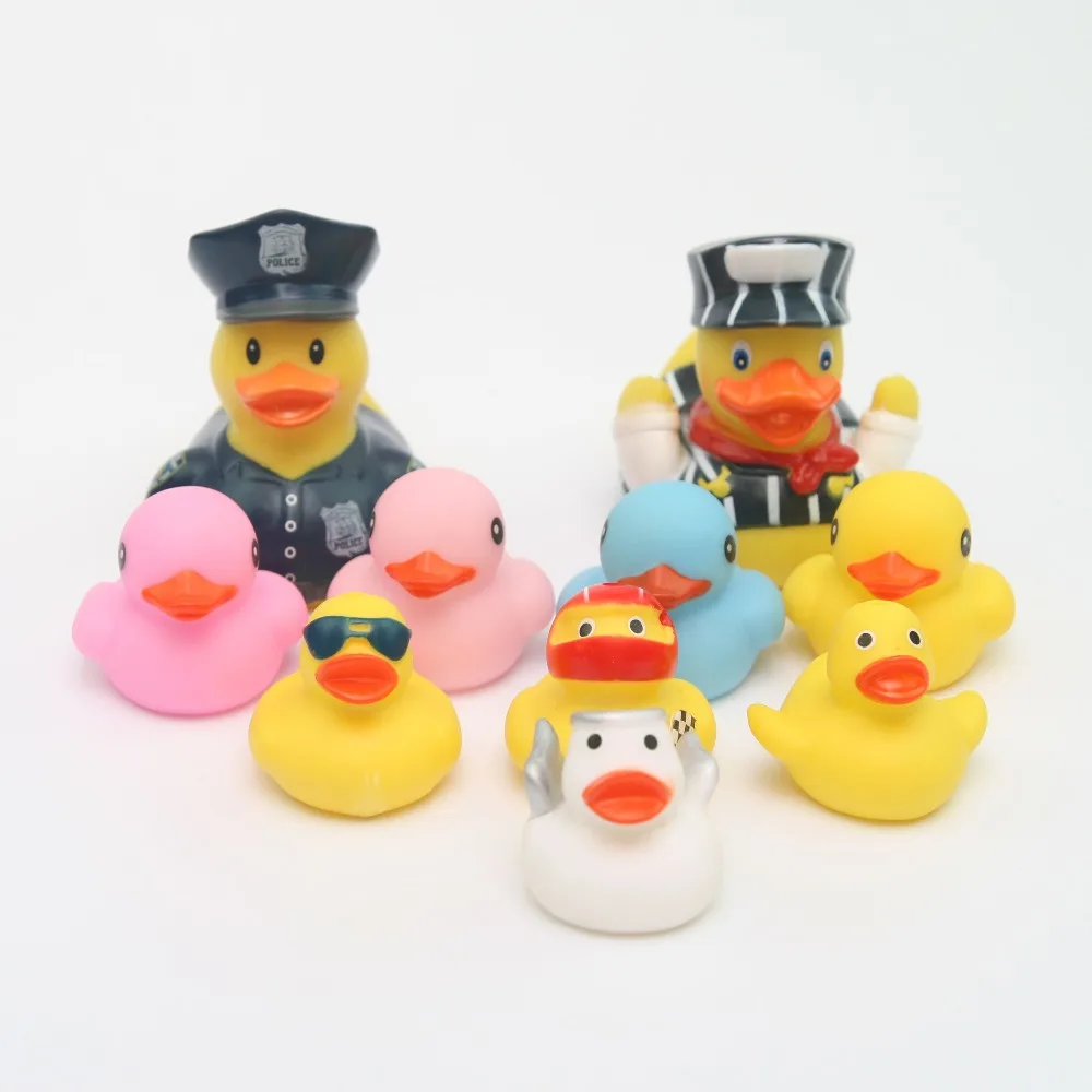 10 pcs Small Baby Kids Squeaky alguazil/stripe Rubber Ducks big Bath Toys Bathe Room Water Fun Game Playing Boys Toys Children 10 pcs Small Baby Kids Squeaky alguazil/stripe Rubber Ducks big Bath Toys Bathe Room Water Fun Game Playing Boys Toys Children