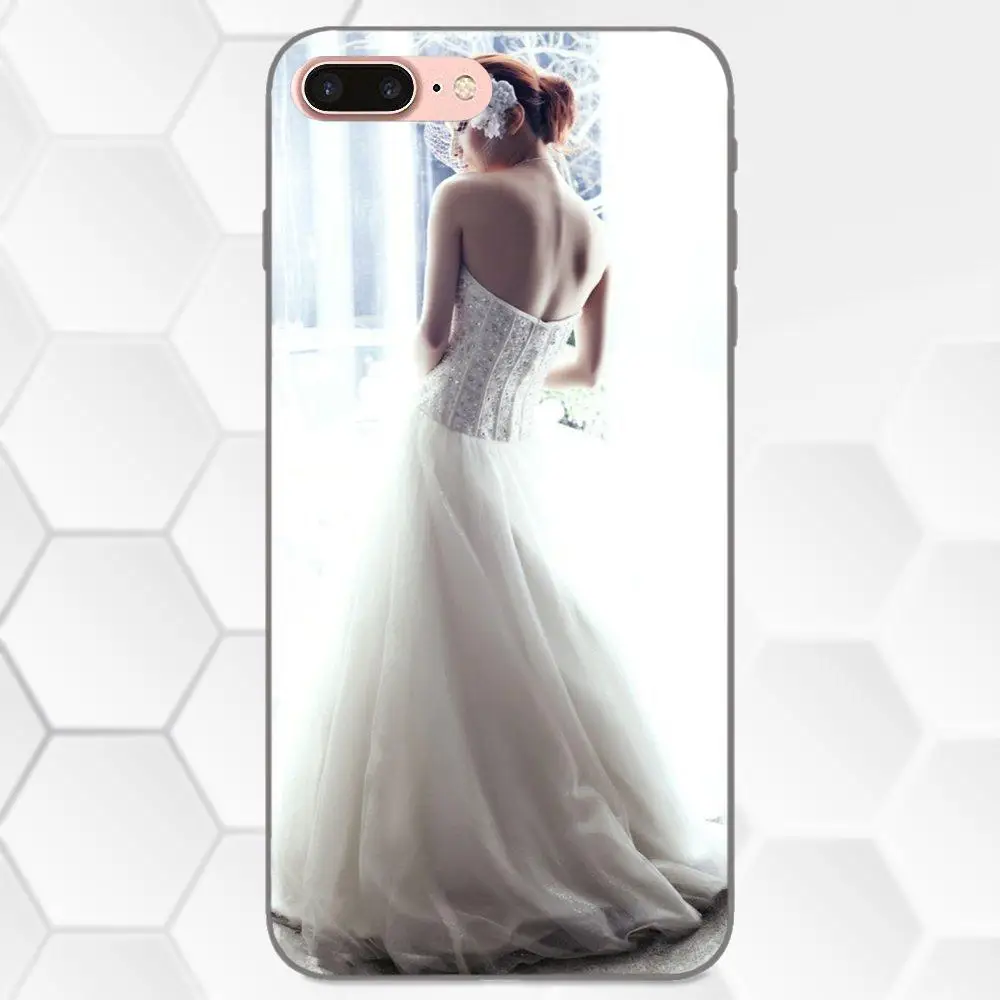 Свадебное платье для девушки Huawei Honor Enjoy Mate Note 6s 8 9 10 20 Lite Play Pro P smart мягкий чехол