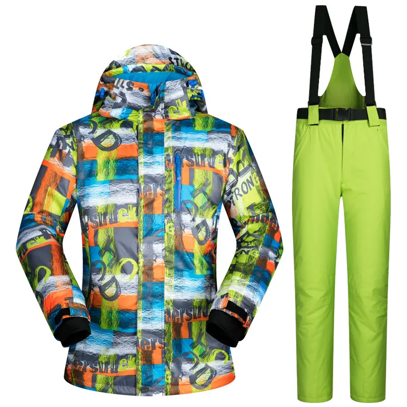 

Russia Cold winter men ski jackets pants suits waterproof windbreaker male skiing snowboard clothes men's Outdoor Sport Skiwear