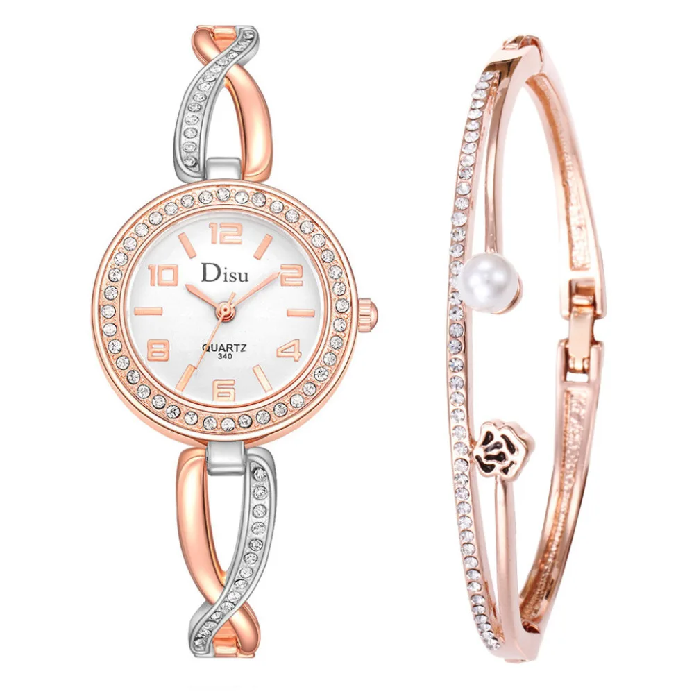 

Fashion Bracelet Clock Women Fashion Light Luxury Girl Temperament Watch Bracelet Set Chain Watch Birthday Gift watches
