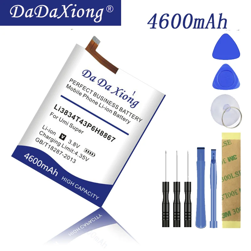 

Da Da Xiong high capacity 4600mAh Li3834T43P6H8867 Battery for Umi Super Phone battery