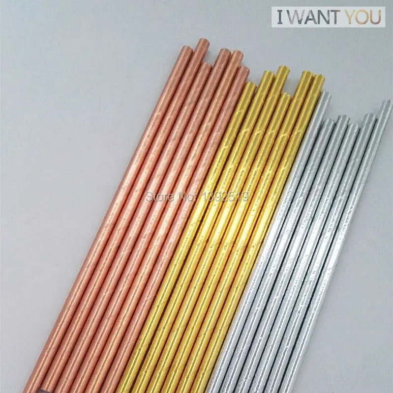 rose gold paper straw3