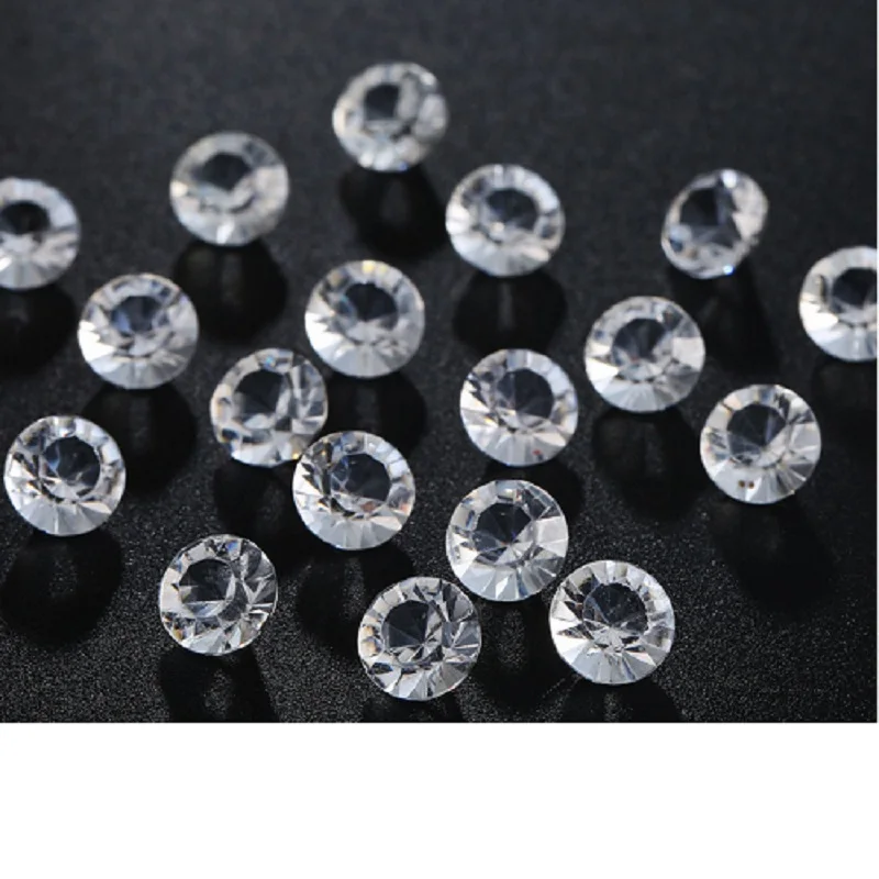 

1000 WEDDING TABLE DIAMOND CONFETTI CRYSTAL DIAMANTE SCATTER GEMS 1ct 6mm