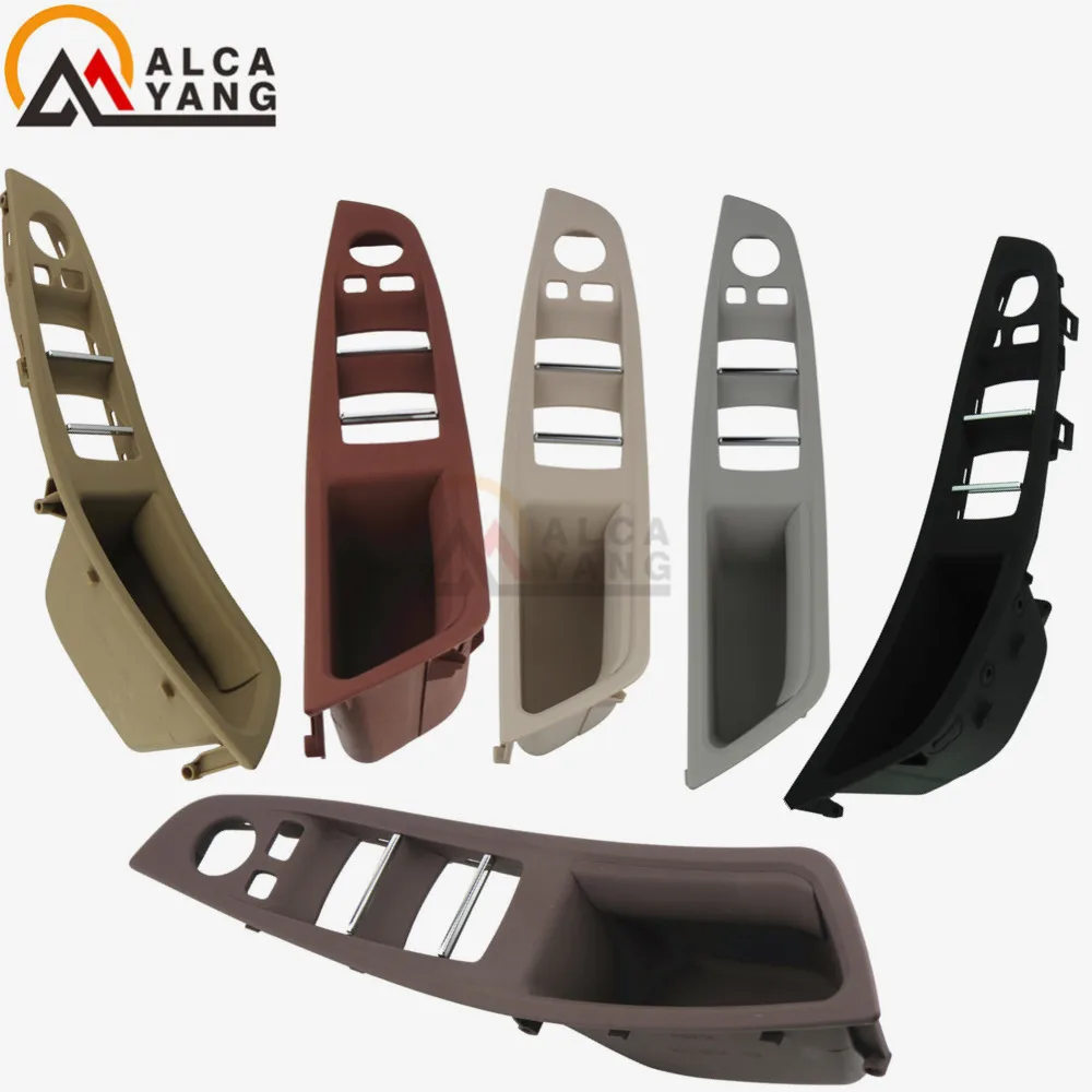 cheap Left Hand Drive LHD For BMW 5 series F10 F11 Gray Beige Black Car Interior Inner Door Handle Panel Pull Trim Cover