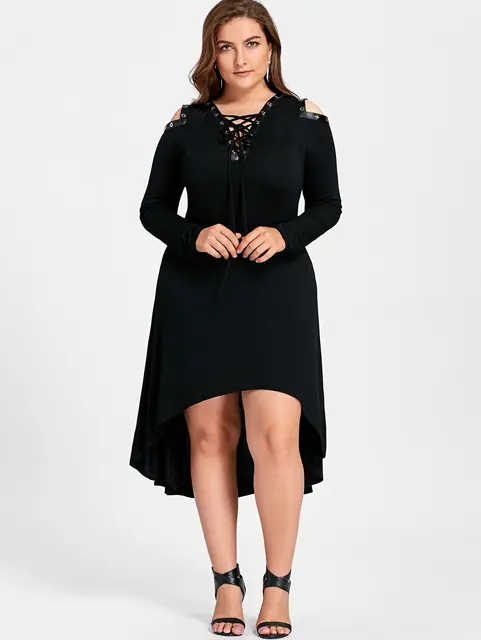 cold shoulder long sleeve hooded dress