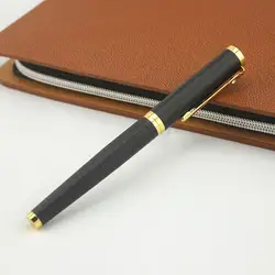Изысканный элегантный золотой клип Ручка-роллер высокого класса шариковая ручка dika wen Металл 0,5 мм черные чернила подарочные ручки