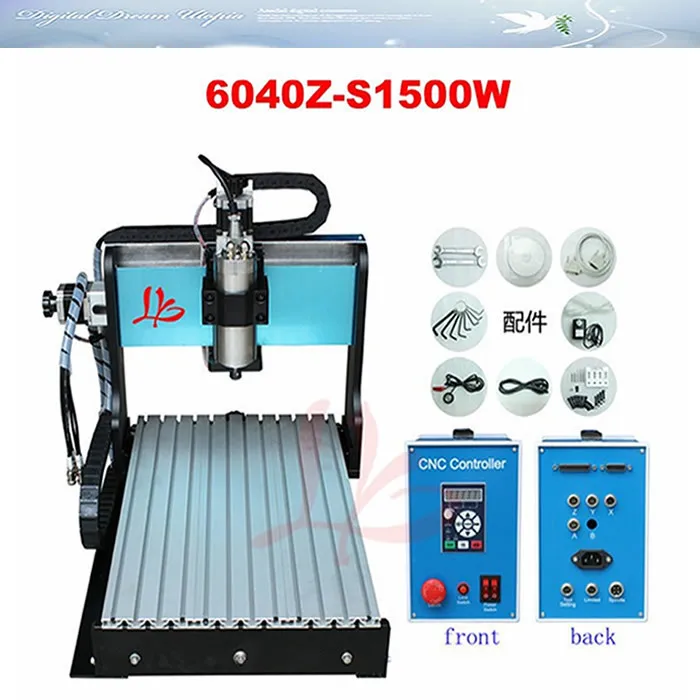 

Newest cnc machine CNC 6040 Z-S1500W Router 3 axis cnc milling machine,factory sale!