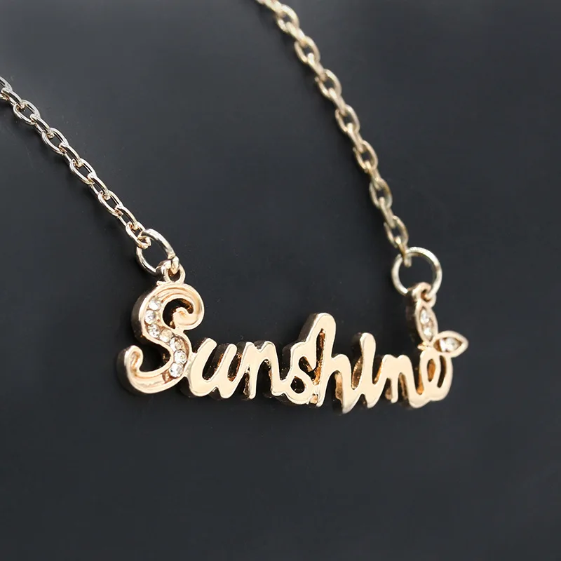 Модное массивное ожерелье Sunshine для женщин и пар винтажное мужское в стиле