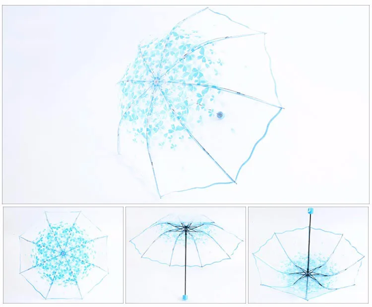 Обувь для девочек Прозрачный Зонт мужской дамы дождь Пластик японский ясно Кружево зонтик Paraguas Для женщин Красочные 8 ребер зонтик