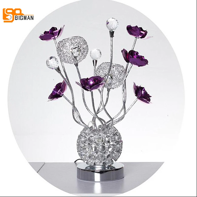 new design art deco table lamp modern chrome tafellamp ...