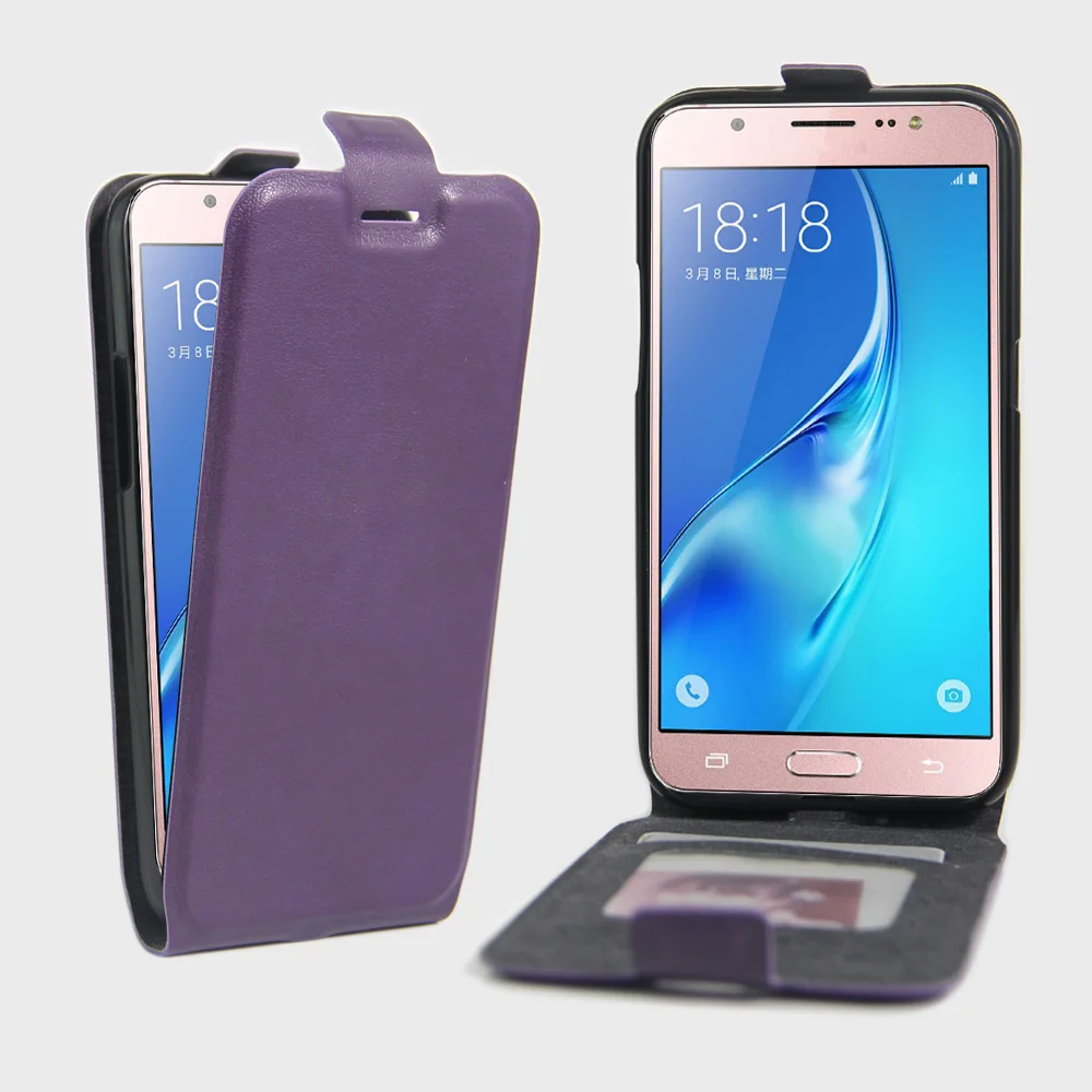 

J510 Case Leather Flip Up Down Style for Samsung J5 ( 2016 ) Cover Credit Card Slot Cases Covers black J5-2016 SM 510 2016J5