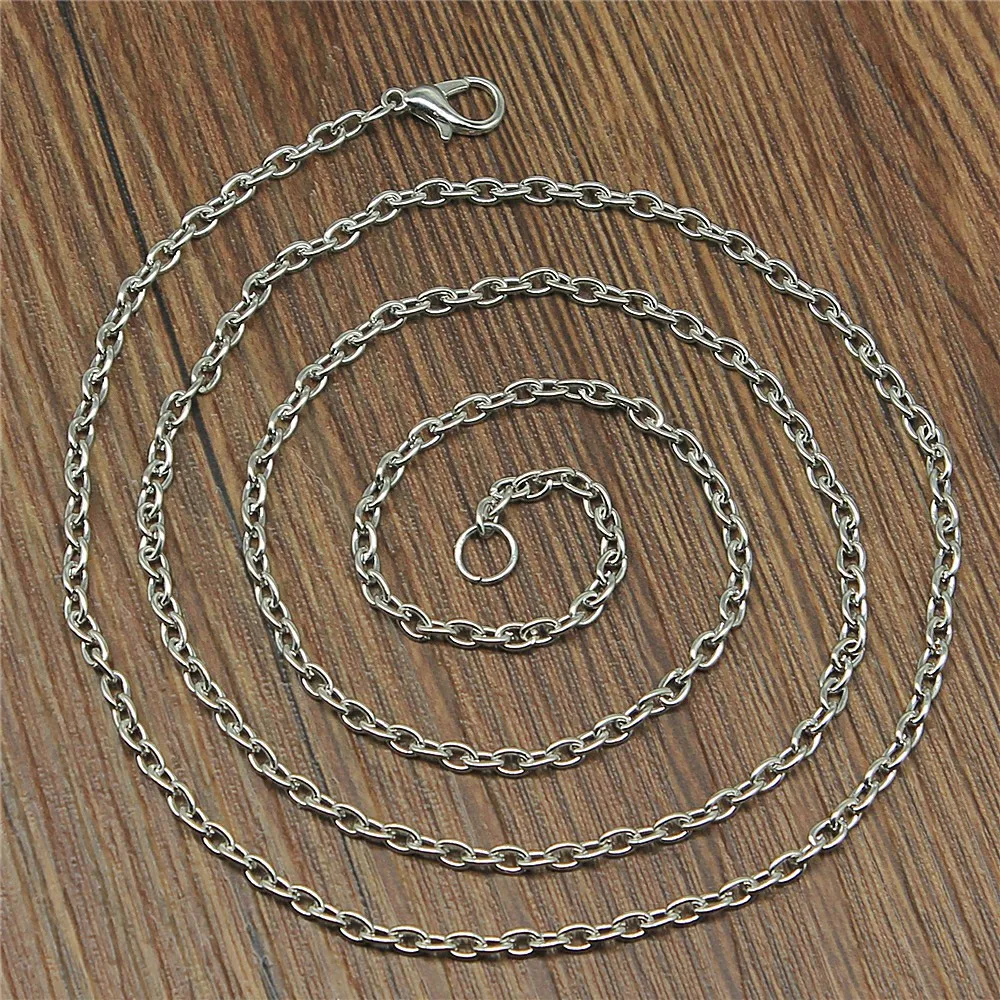 

5pcs 70cm Long Necklace Chain With Lobster Clasp Chain Accessories DIY Jewelry Making Jewelry Findings & Components