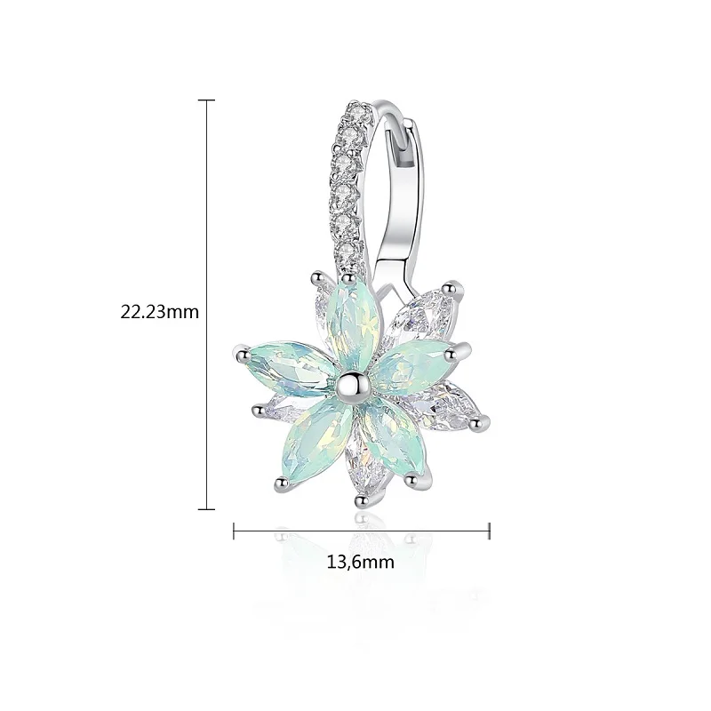 

2018 New Fashion European Glamour Women AAA Crystal Stud Earrings Anniversary Birthday Party Gift Jewelry Accessory
