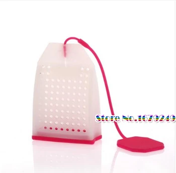 

100x Silicone Tea Infuser Tea Ba ,Bag Style Silicone Tea Strainer Herbal Spice Infuser Filter Diffuser Kitchen Coffee Tea Tools