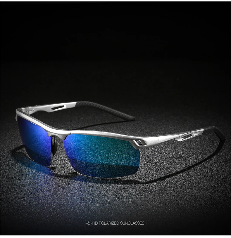 Saylayo роскошные солнцезащитные очки мужские поляризованный, Алюминиевый, магниевый каркас автомобиля мужские солнцезащитные очки для вождения для рыбалки гольф с чехлом