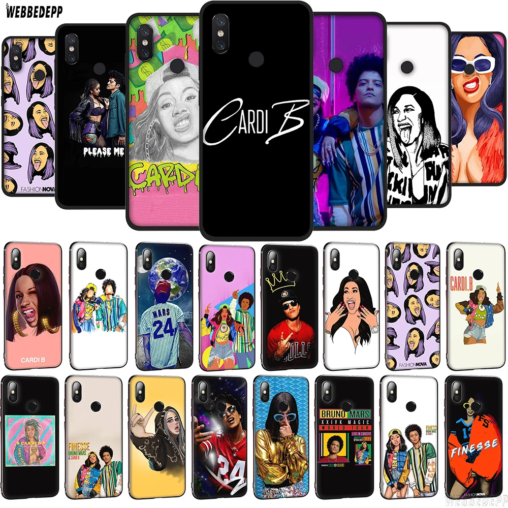 WEBBEDEPP Cardi B и Бруно Марс ТПУ чехол для телефона Xiaomi Mi 8 A2 Lite A1 9 SE Mix 2s Max 3 POCOPHONE F1 мягкий