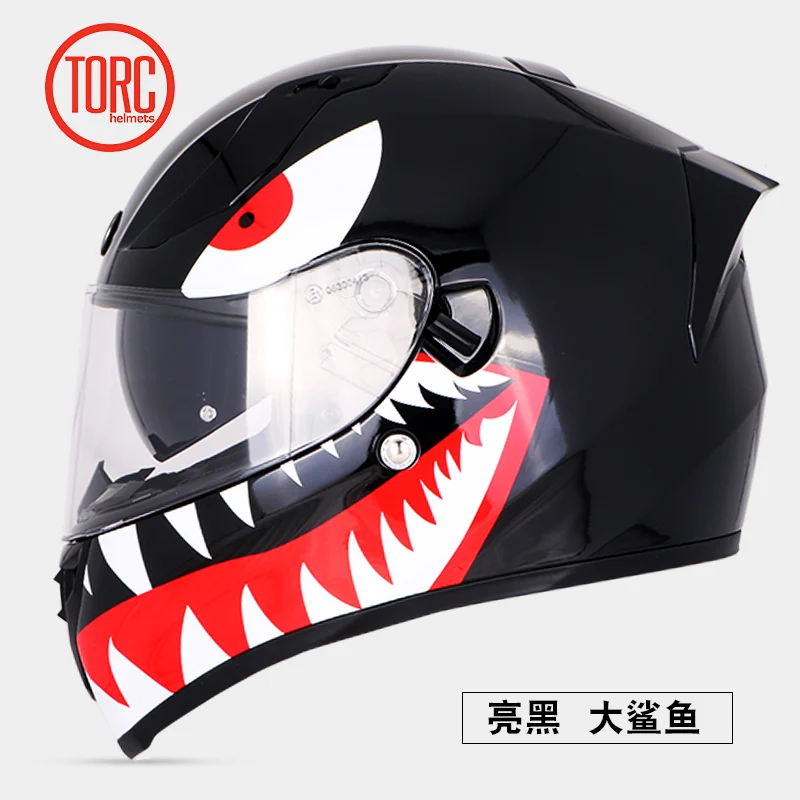 TORC nuevo casco de motocicleta de cara completa casco de carreras de motos  casco de carretera casco aerodinámico de doble visores T18 - AliExpress  Automóviles y motocicletas