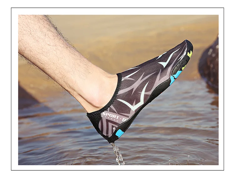 Водонепроницаемая обувь; Летняя мужская обувь; акваобувь; мягкие пляжные шлепанцы; женские сандалии для речного моря; носки для плавания и дайвинга; женская обувь для йоги