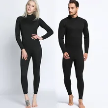 2mm men and women, full black long sleeve trousers, diving suits, one-piece diving suits, surfing clothes, warm waterproof swimm