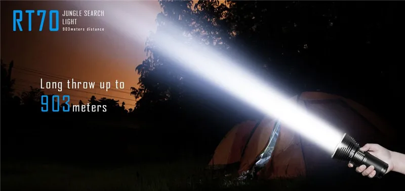 Imalent RT70 5500lm Magnetic LED Rechargeable Flashlight 903m 18650 Jungle Search Light IP68 Portable Flashlight (5)