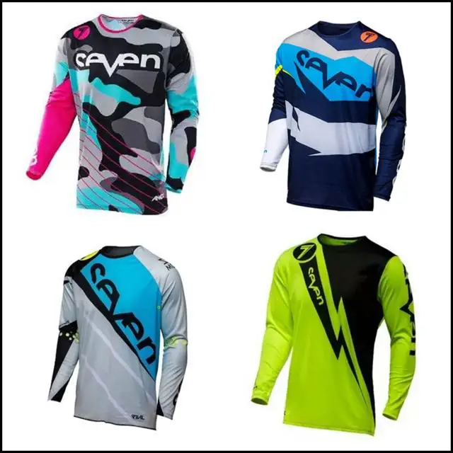 

2018 Seven motocross jersey downhill camiseta ropa mtb Long Sleeve Moto Jersey mountain bike dh shirt mx motorcycle clothing K