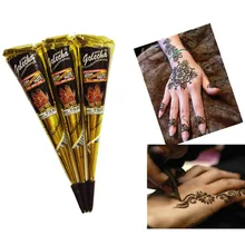 La nave de la gota cuerpo arte pintura Mini indio Natural Golecha pasta de Henna tatuaje temporal cara dibujo a mano pigmento partido maquillaje