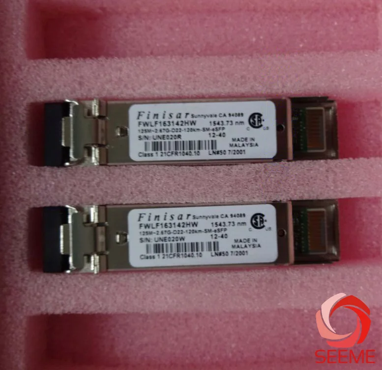 

FINISAR FTLW163142HW 125M-2.67G-120KM-ESFP-1543.73NM-DWDM