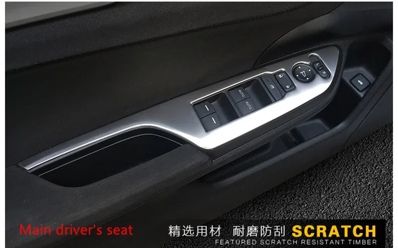 Window Lift Switch Button Cover Trim For Honda Civic 10th 2016 2017 2018 (11)