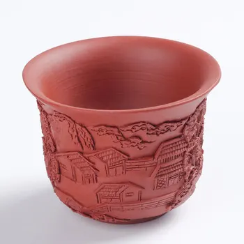

Authentic Handmade Yixing Zisha Tea Bowls Double layer purple clay Tea cup Home Master Cup China Kung Fu Tea Set Accessories