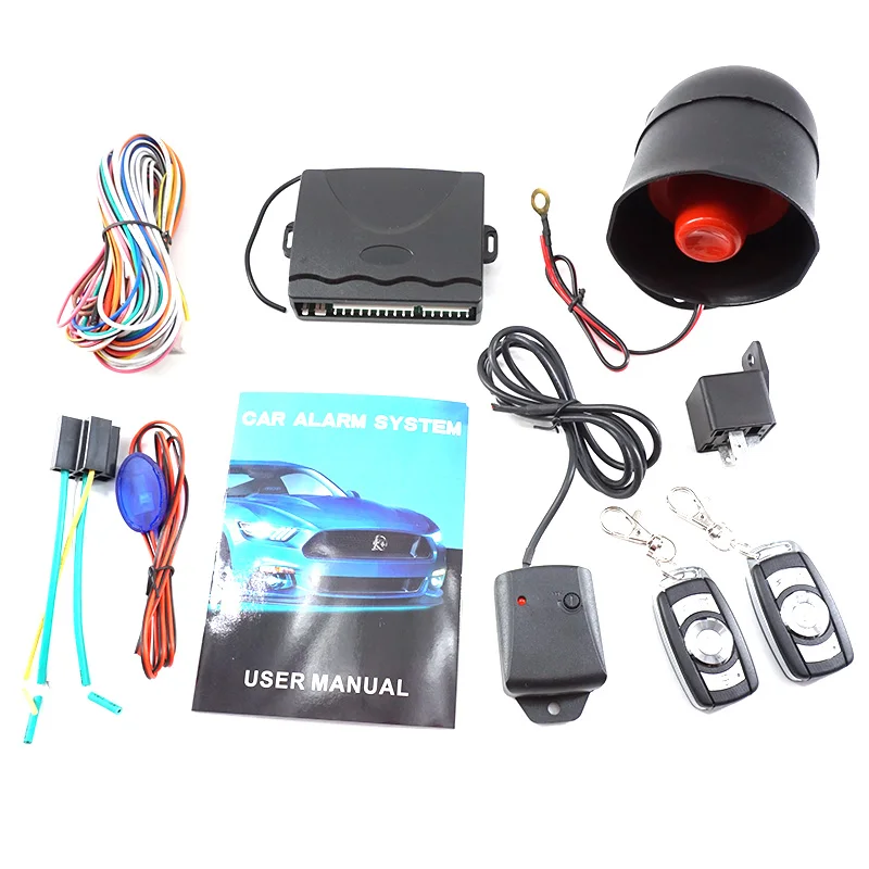 High Quality 12V Car Alarm System One Way Vehicle Burglar Alarm