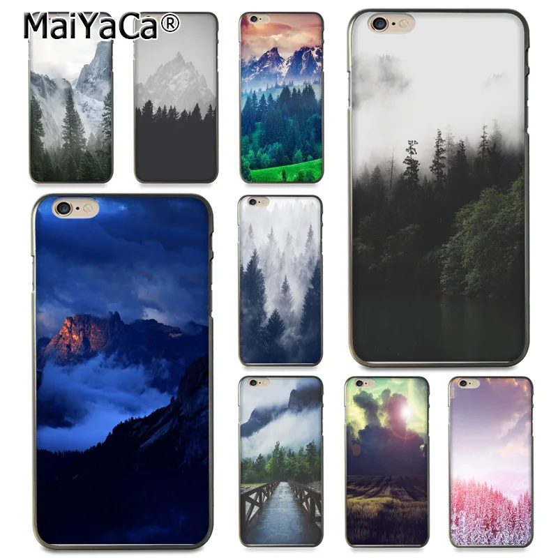 

MaiYaCa Forest Cloud Pattern New Personalized print Phone Accessories Case for Apple iPhone 8 7 6 6S Plus X 5 5S SE 5C Cover