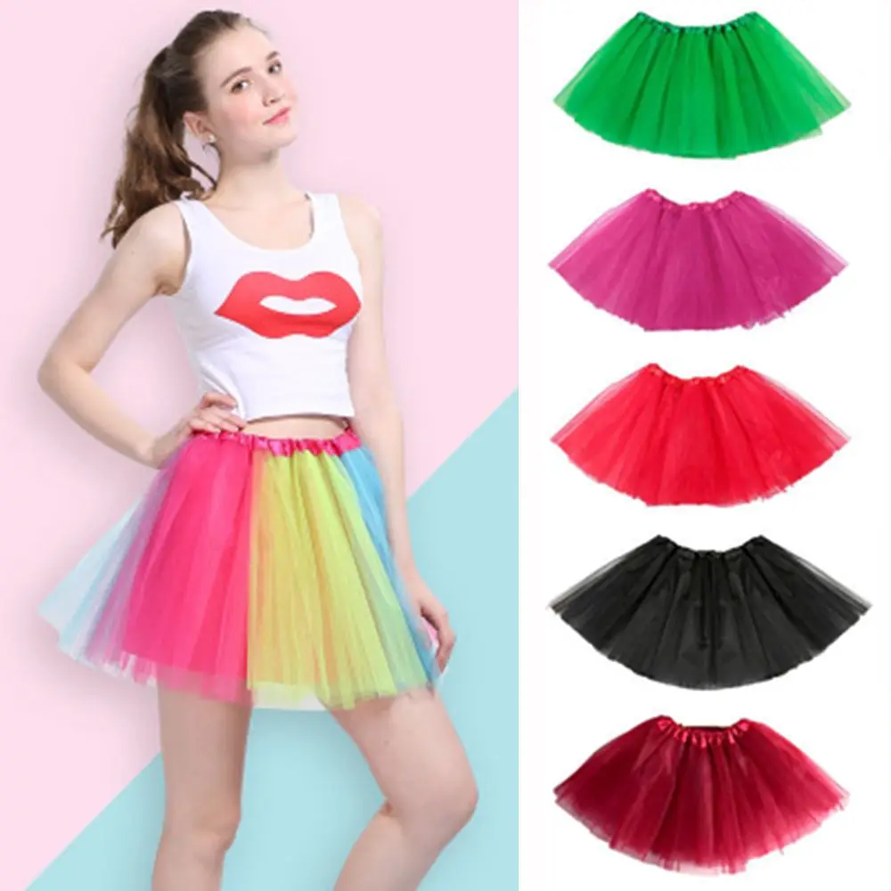 

Newest Women Adult Ballet Dance Wear Tutu Pettiskirt Princess Party Skirts Mini Short Skirts Summer Hallowen Skirts Women