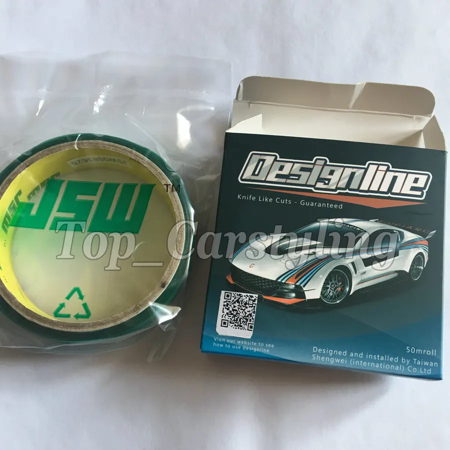 

1 Pcs /Lot Knifeless Tape Design Line for Car Wrap Graphics Knifelesstape VINYL cut design Knife like cuts 3.5mmx50m PROTWRAPS