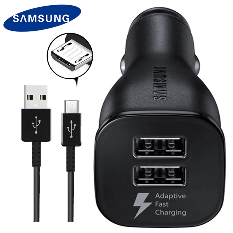 

Samsung S7 S7 edge Snelle Autolader 9V1. 67A & 5V2A 1.5 m Usb Cable Adaptieve Quick Charger Opladen for S6 Note 4 5
