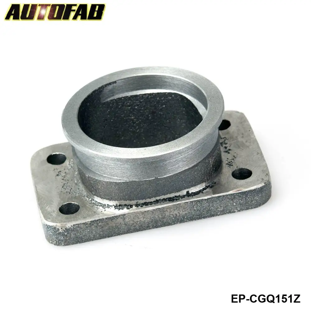 AUTOFAB - Casting Iron  Adaptor for T3 4Bolt to 2.5" V-Band Flange fits For Toyota Acura Honda BMW AF-CGQ151Z