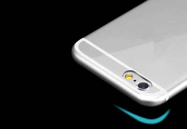 Ультратонкий прозрачный ТПУ чехол для iPhone 5 5S 5C 4 4s 6 S Plus 7 2017 кристальная задняя