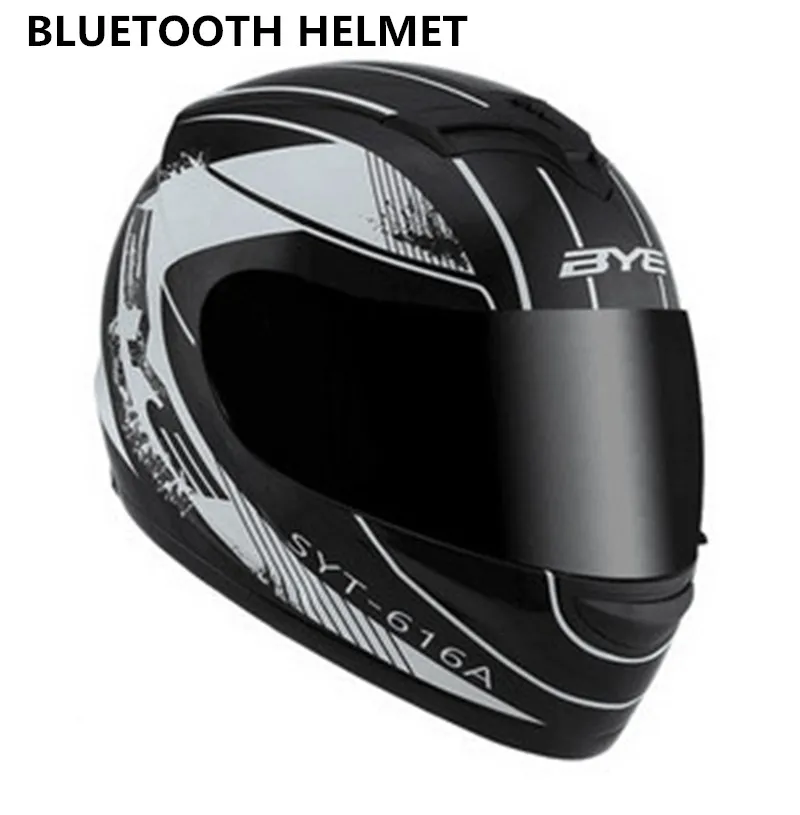 

2020 New Motorbike Bluetooth Smart Helmet Motorcycle Integral/full Face Built in Intercom Device Support apple and Android