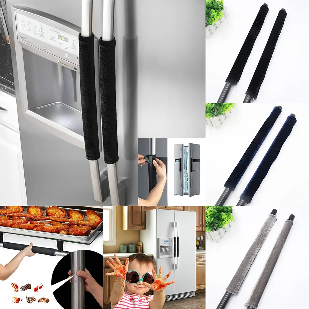 2PCS Refrigerator Handle Cover Fridge Oven Skid Resistance ...