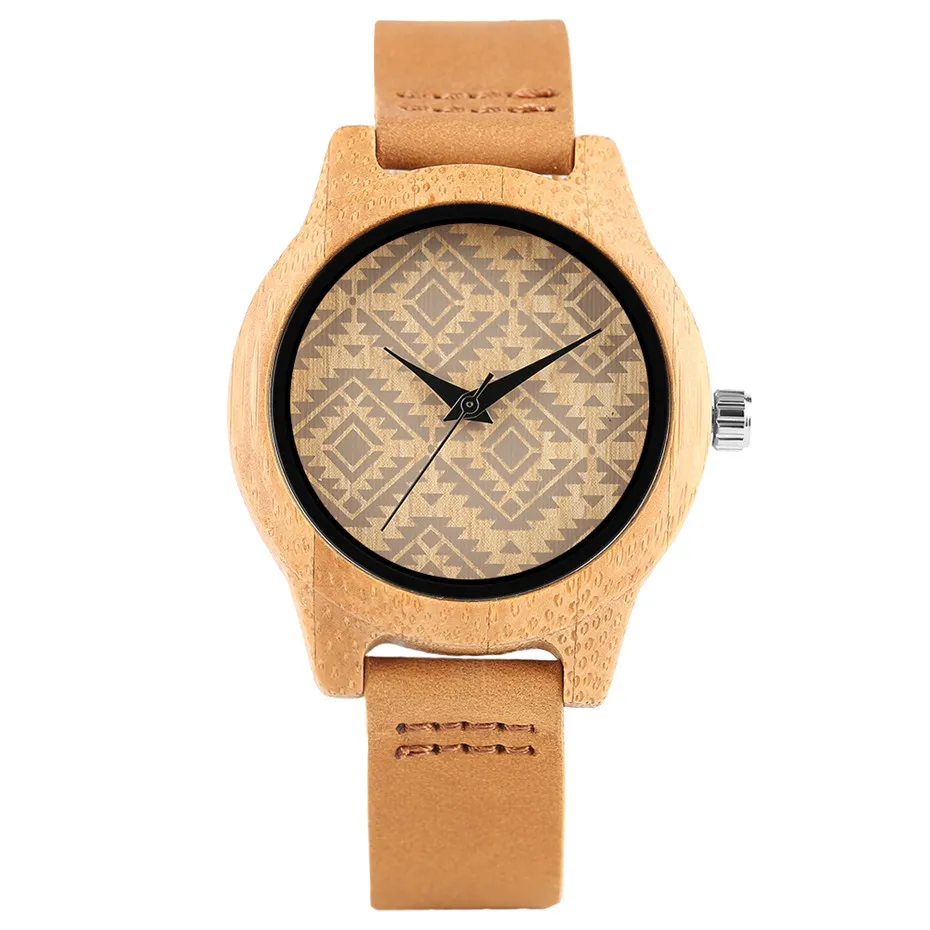 simple design fashion bamboo woood women watches01