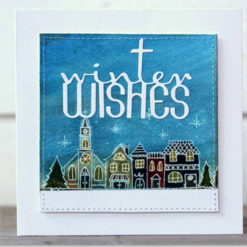 Metal Cutting Dies Stencils DIY Words Scrapbooking Album Paper Crafts Embossing
