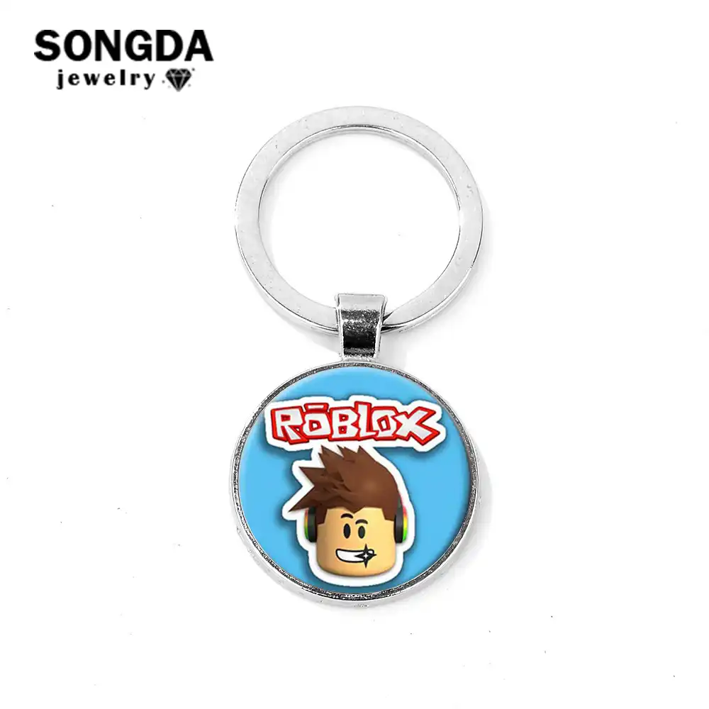 Detail Feedback Questions About Songda Simple Roblox Series Keychain - detail feedback questions about songda simple roblox series keychain high quality metal glass cabochon gem bag pendant cartoon anime game figure key ring