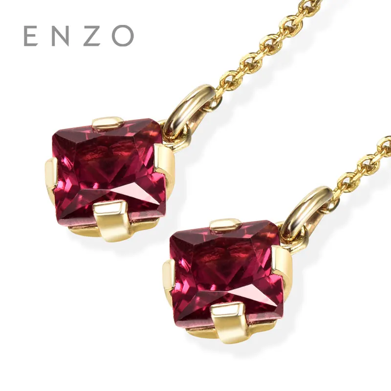 ENZO Natural Gemstone Certified Garnet Earrings 9K Yellow Gold Fashion Ear Line For Women earrings A pair of earrings цена ENZO Natural Gemstone Certified Garnet Earrings 9K Yellow Gold Fashion Ear Line For Women earrings A pair of earrings цены онлайн