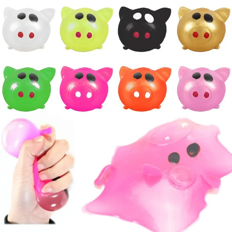 

Creative Gift Venting Water Ball Cartoon Pig Stalls Toys Amazing Unbreakable Children's Anti Stress Squishies Practical Jokes