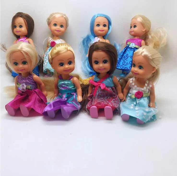 

Color Hair Elsa Anna Girls Princess Dolls Joint Moving DIY Toys Accessories Birthday Gift For Kids