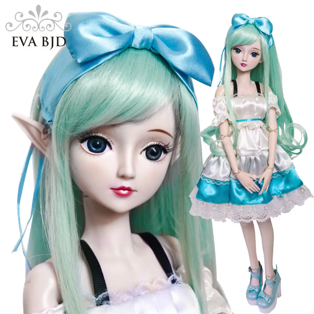 2" Зеленые Эльфы демон 1/3 BJD Кукла SD кукла 56 см шарнирная кукла Фея+ макияж ручной работы+ полный набор парик одежда подарок на день Святого Валентина