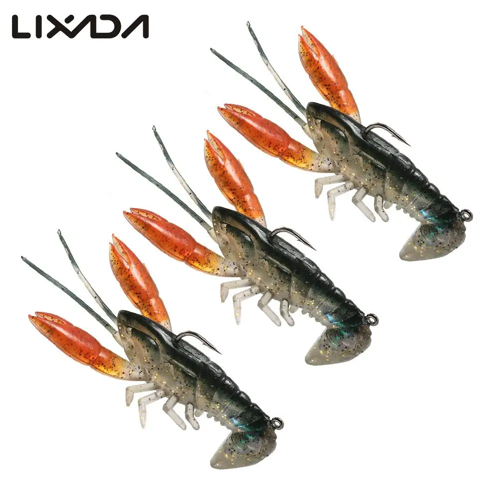 Lixada 8 см/14 г мягкая рыба на креветку лобстера искусственная приманка в виде когтя