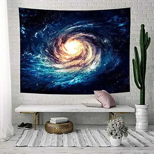 SUO AI текстиль гобелен темно синий Galaxy Star настенный простыня одеяло для