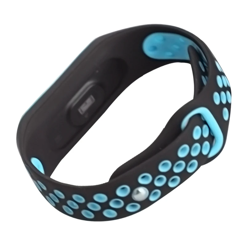 Torntisc Sports wrist strap for Xiaomi Mi Band 3 band Silicone Double Color Replacement Strap Smart Accessories for Mi band 3