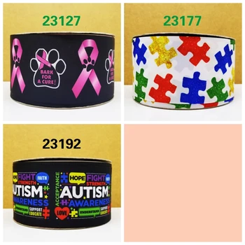 

Free shipping 50 yard cartoon printed grosgrain ribbon 23127