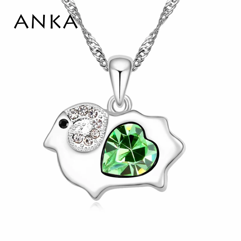 

2015 Chinese Zodiac Crystal Sheep Necklace Made With Swarovski Elements #106646